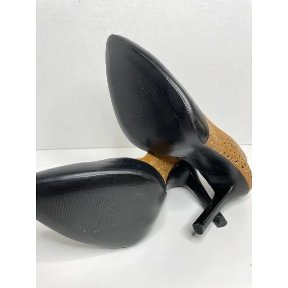 NEW BCBGeneration Tan Leather Cut-out Heels, Women's 9.5 - Picture 10 of 11